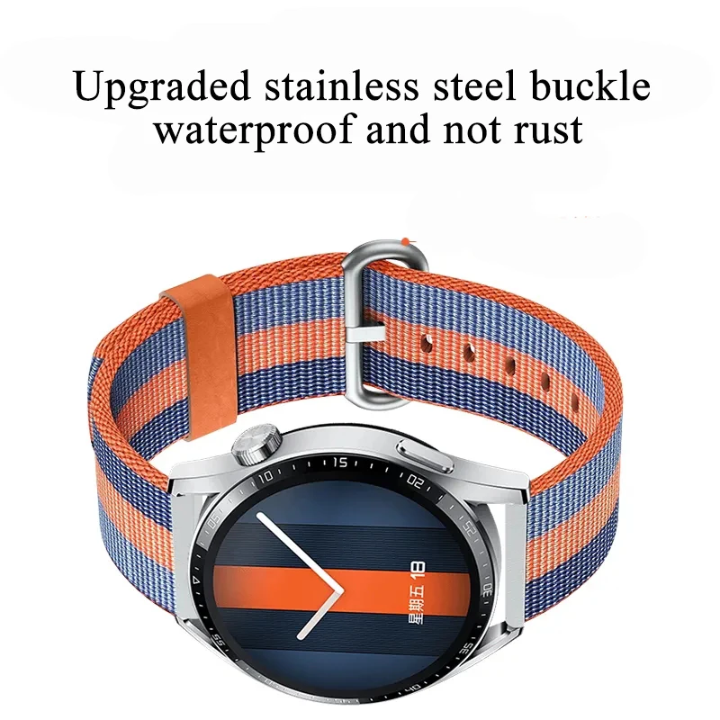 Braided Nylon Strap For Huawei Watch GT3 GT2 GT 3 pro GT 2 Pro Replacement Wristband for Huawei Watch 3/3 pro,20/ 22mm Watchband