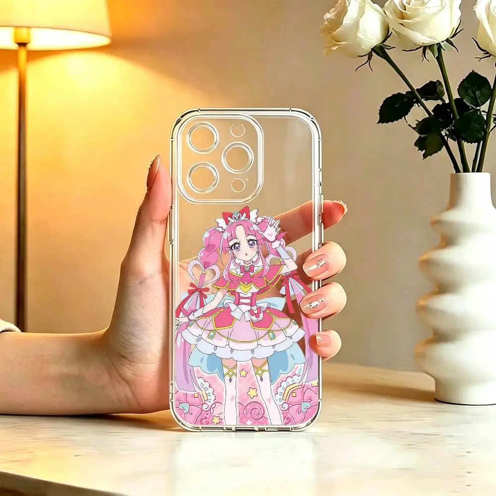 Фото Прозрачный чехол для телефона Anime-StAR-DETECTIVE-PRÉCURE для iPhone 17 16 15 14 13 12 11 Mini Pro Max Plus №5