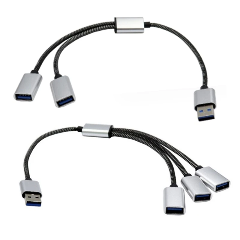 

USB Splitter Cable,USB Male to 3/2 USB 2.0 Female Extension Cord Connector Drop Shipping