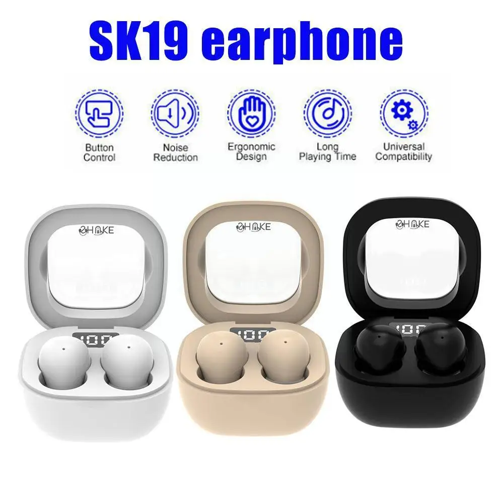 

Наушники-вкладыши беспроводные Sk19, Bluetooth 5,3, с шумоподавлением