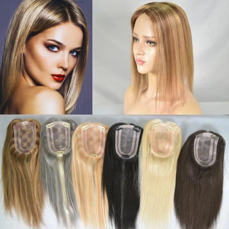 Топпер из натуральных волос для мужчин размер головы 25 - 76 см цвет черный