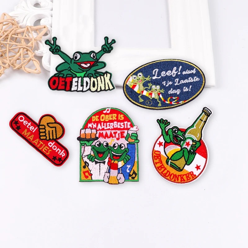 5 шт. патчи для одежды с вышивкой