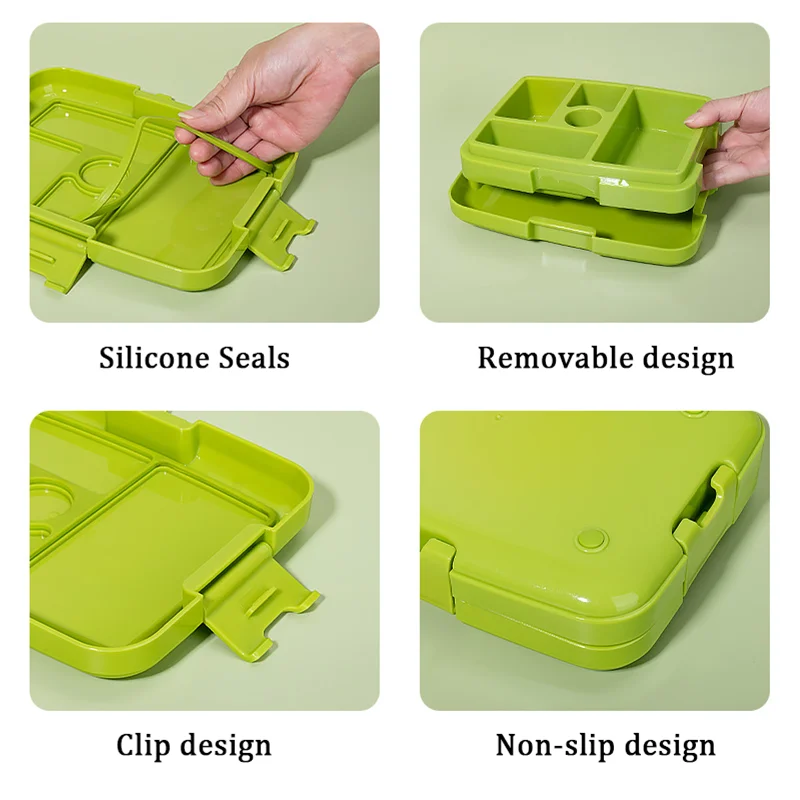 Портативный Ланч-бокс с детским отсеком пригодный для разогрева в микроволновой