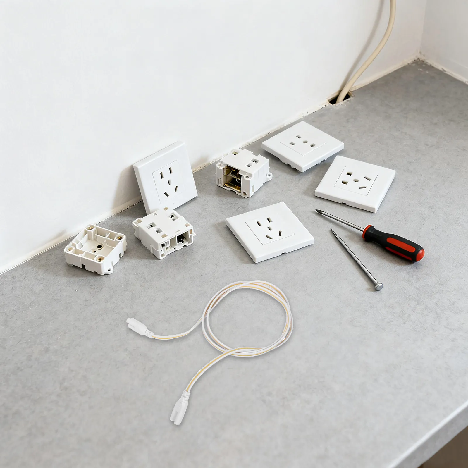 Фото 10 шт. соединительных кабелей для светодиодных трубок T5 T8, двусторонние удлинители, 3,3 фута, 3-контактные, для дома и гаража №5