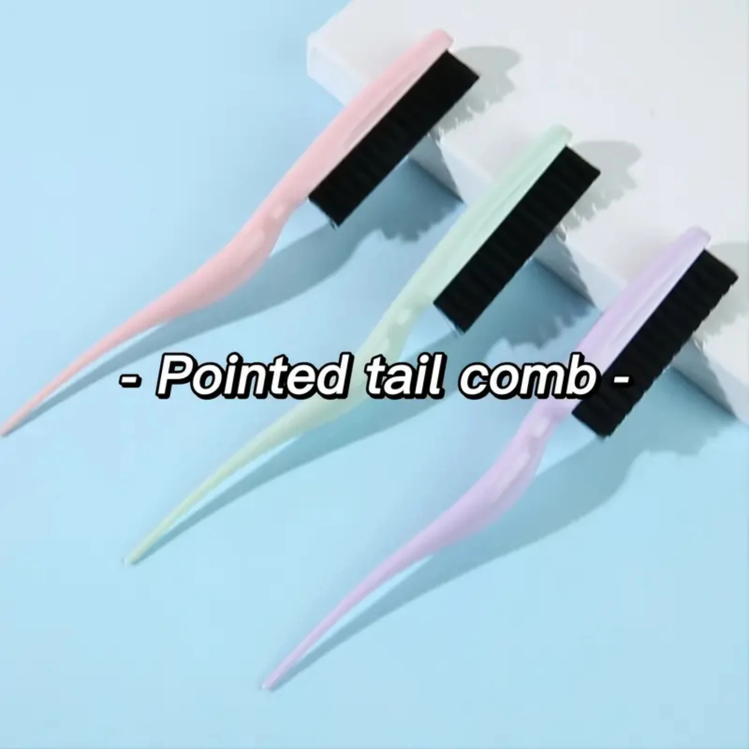 Профессиональная триплексная расческа с ручкой и щетиной для салона заостренным