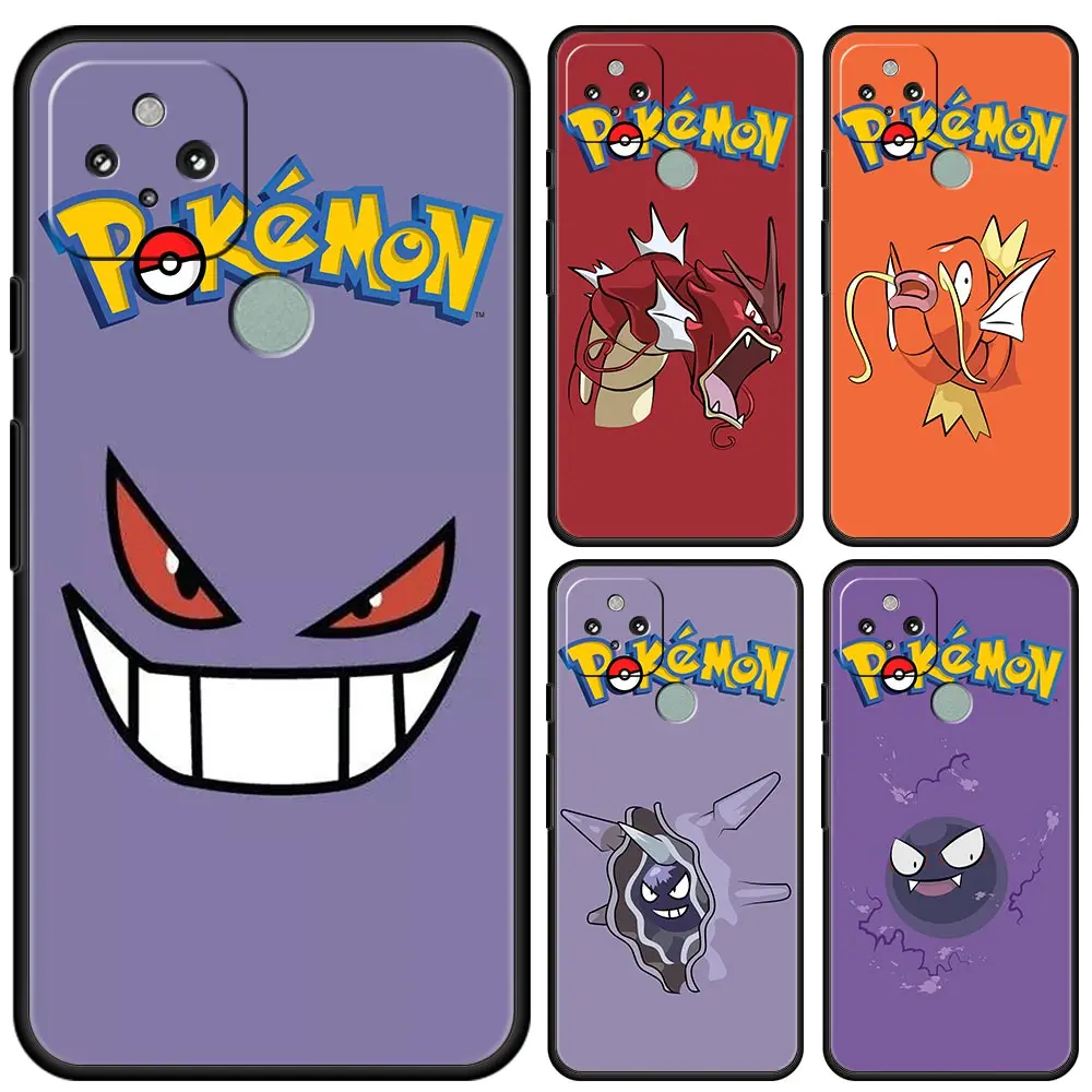 

Pokemon Soft Back Funda Coque For Google Pixel 6 Pro 4a 5 4 5a 4XL 3 3XL Black Silicone Cell Phone Case Cover Shell
