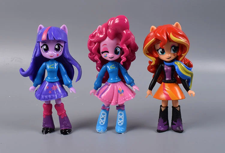 9 шт./компл. моя маленькая понтированная фигурка модные игрушки для девочек