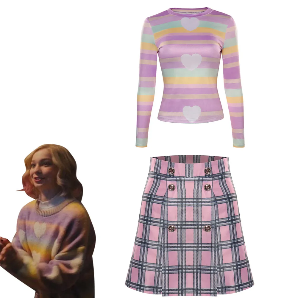 

Костюм для косплея среду Адамс Энид, рубашка, юбка, костюмы на Хэллоуин, карнавал, костюм для взрослых женщин и девочек