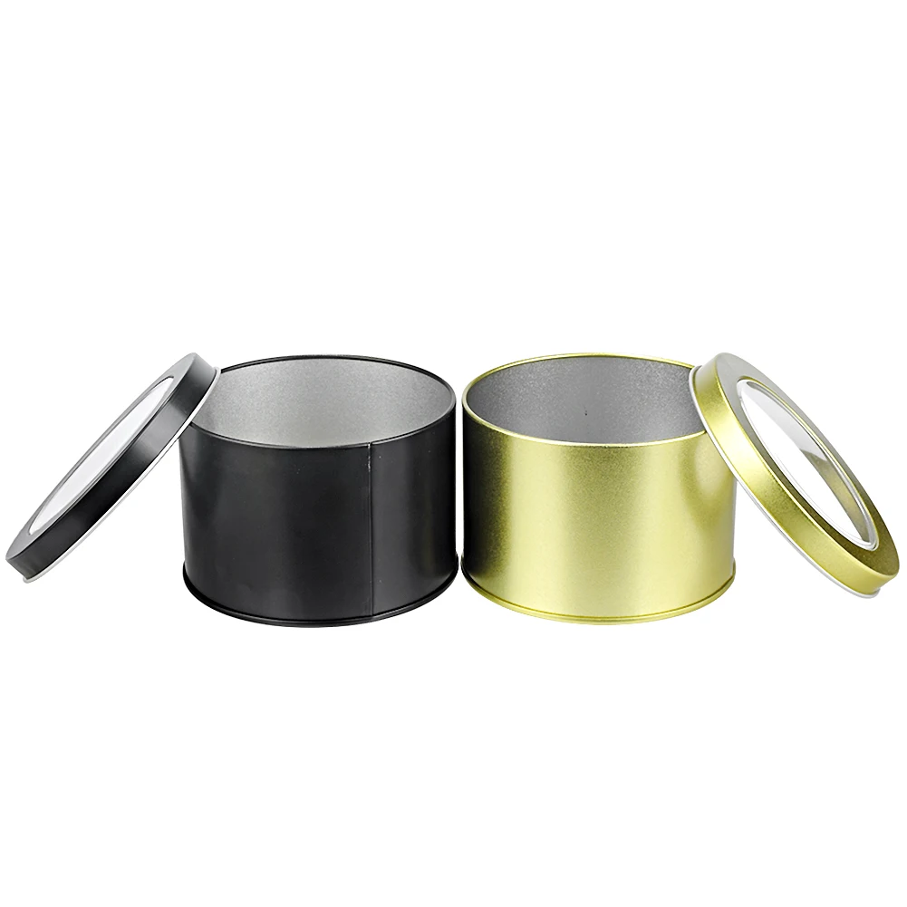 Круглые металлические жестяные банки для хранения, 1 шт | AliExpress