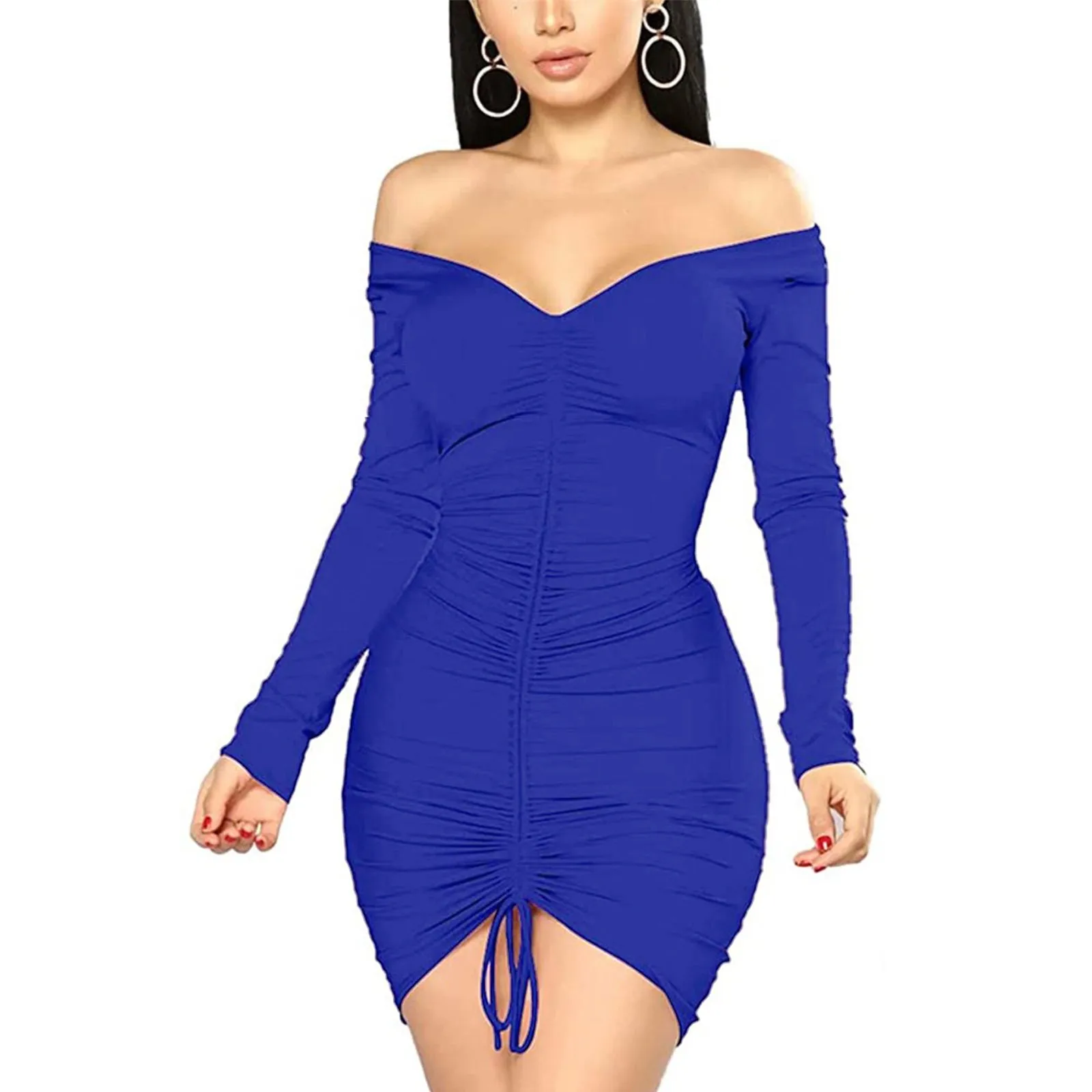 

Cut Party Mini Slashneck Dress Dress Sexy Ladies Dress Low Cocktail Women's Dress Formal Dress for Women