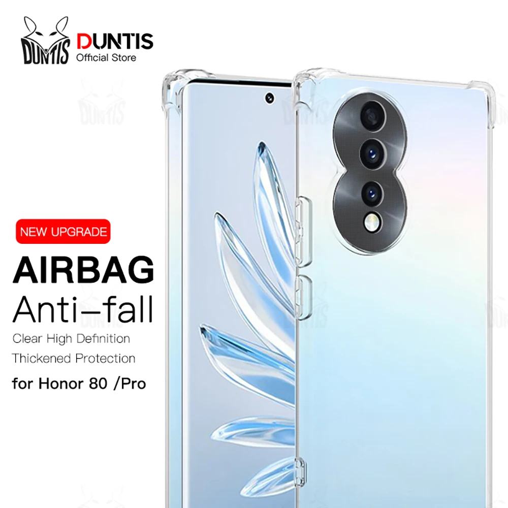 

Shockproof Clear Phone Case For Huawei Honor 80 Pro SE 5G Soft TPU Phone Back Cover Shell For Honor 80 Pro Accessories
