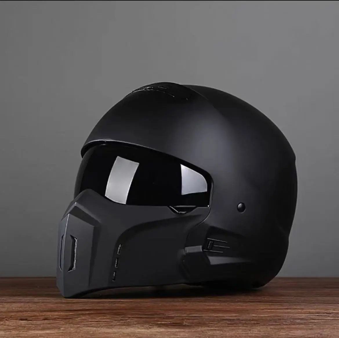 

Матовый черный шлем в стиле ретро со скорпионом, классический мотоциклетный шлем на половину лица с козырьком против царапин, одобренный DOT, защитный стиль