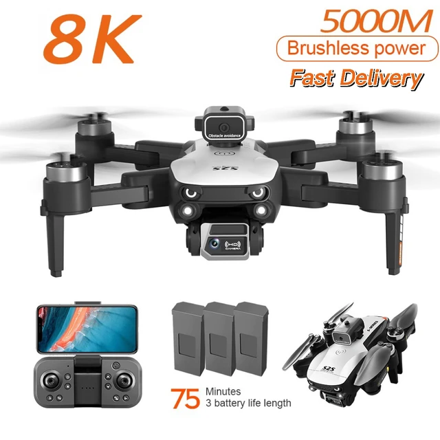 New 8K GPS Drone Brushless Professional HD Aerial Photography Dual-Camera Omnidirectional Obstacle Avoidance Quadrotor Drone