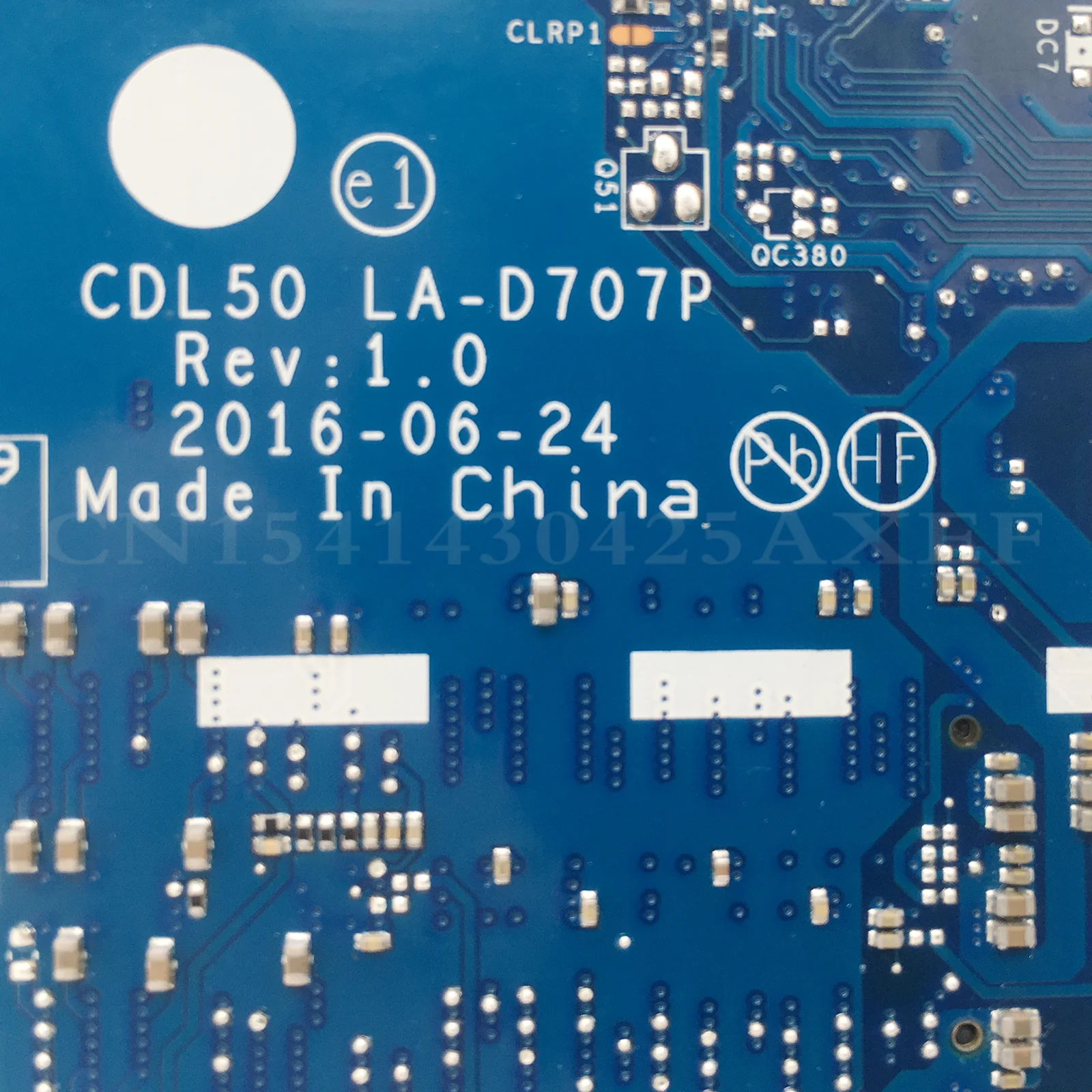 Рисунок 5 - Материнская плата Dinzi CDL50 LA-D707P