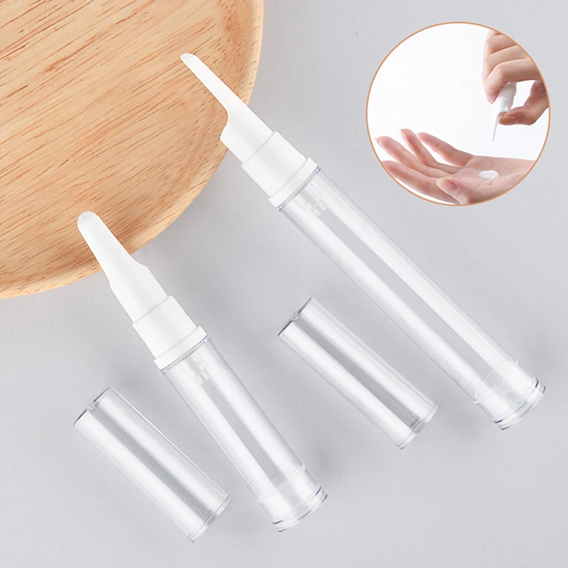 

5/10/15ML Clear Airless Vacuum Pump Bottle Cosmetic Eye Cream Travel Size Dispenser Refillable Containers Shampoo Toiletries