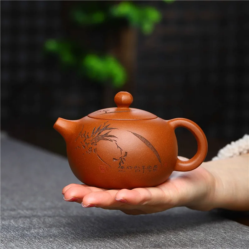 

Yixing Purple Clay Pot【Factory Direct】Handmade Boutique Raw Ore Descending Slope Mud Lanqu Xishi Household Tea Set Live Broadcas