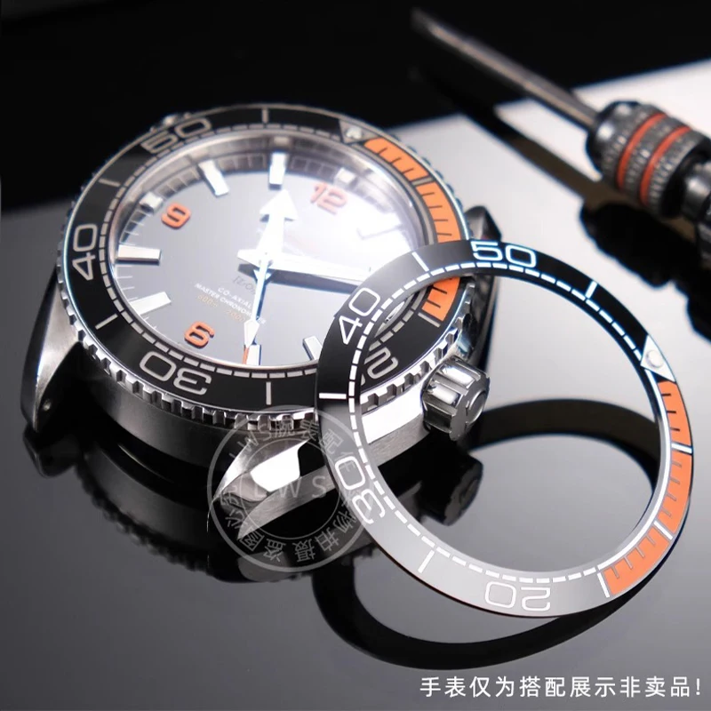 Scale CircleFor OMEGA SEAMASTER 300 Watchband With 38x30.7mm 40x31.6mm 42x34.4mm Watch Ring Ceramic
