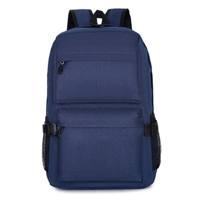 

Business Backpack Simple Double Zipper Computer Backpack for Men Women High Quality Solid Color Casual Backpacks New