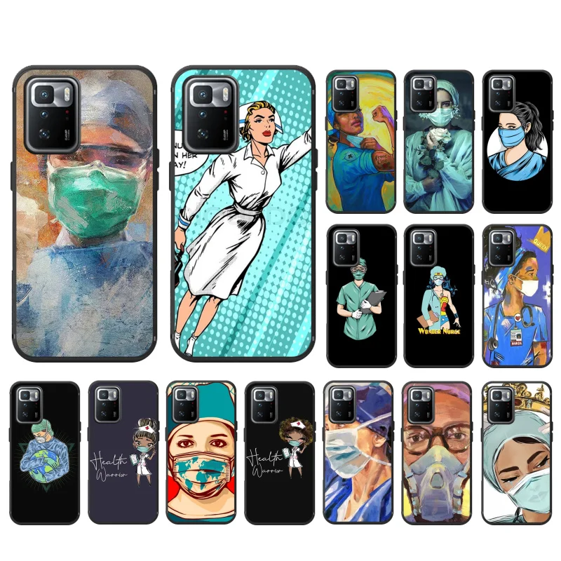 

Nurse Doctor Phone Case for Xiaomi Mi 11T 11lite 11T pro Poco X3 Pro Redmi Note8 Note10 Note9 Pro Note 11Redmi 10 9 9C