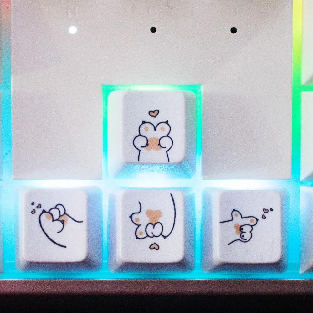 

Симпатичная крышка ключа s для механических клавиатур-высота R1-материал ABS-4 шт. сменная Крышка для клавиш со стрелками и всех R1Keys