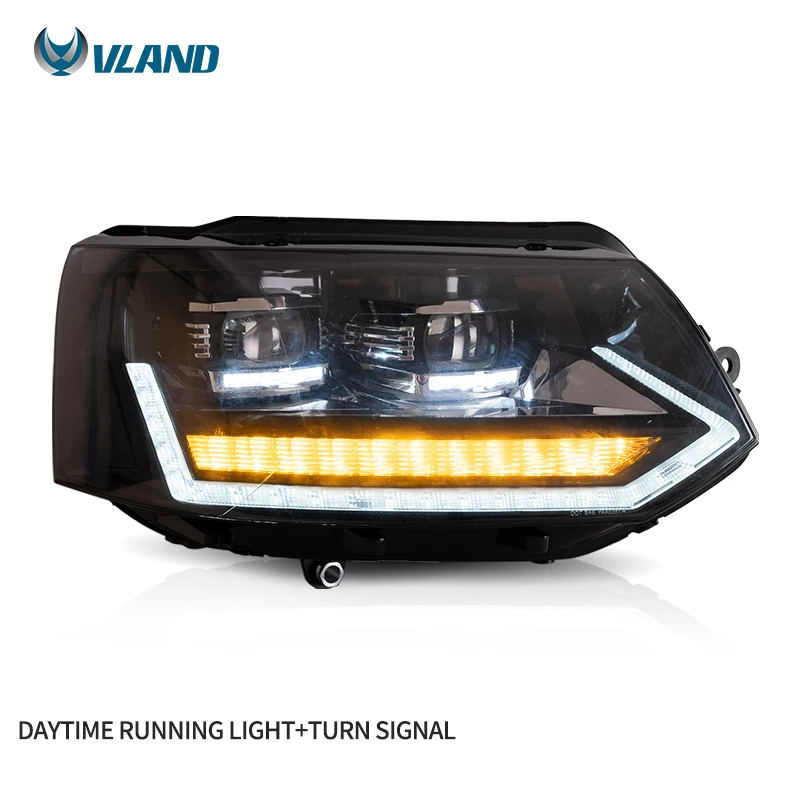 

apply to VLAND Factory Wholesales LED Headlights Car Head Light Assembly 2011-2015 Front Lamp For VW CARAVELLE T5 Headlamp