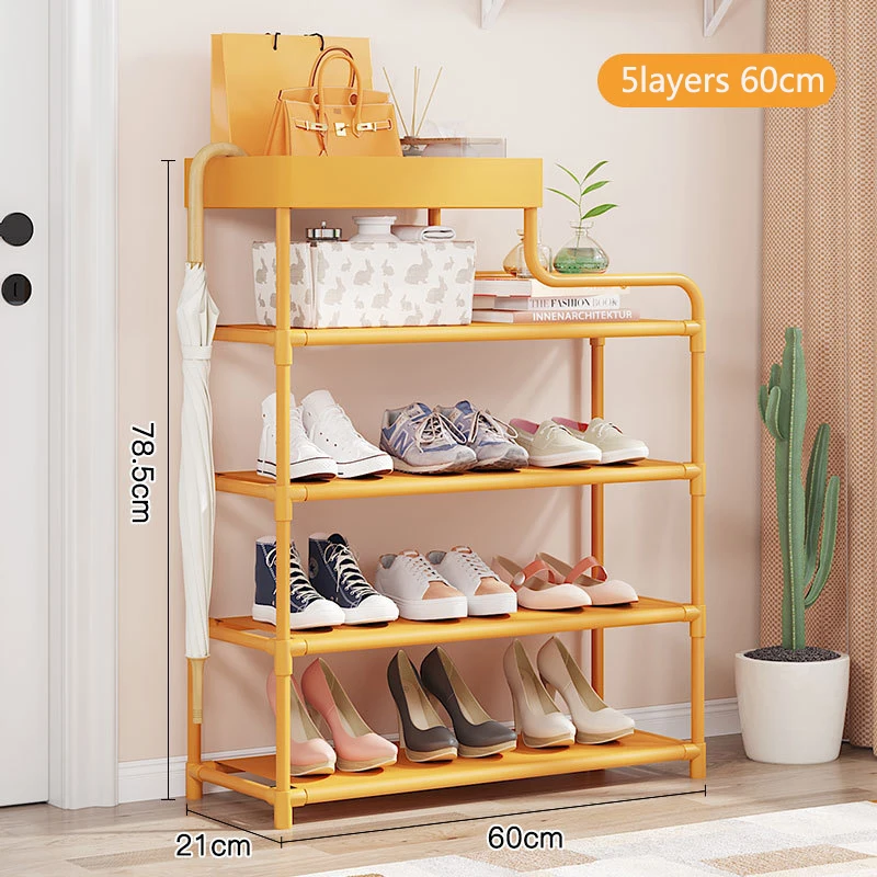 

Multifunctional Simple Shoe Rack With Dustproof Cover, Indoor Shoe Storage Organizer For Home Closet Organizer