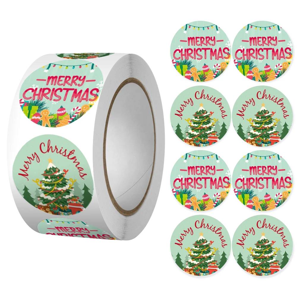 

100-500 шт., наклейки на рождественскую елку