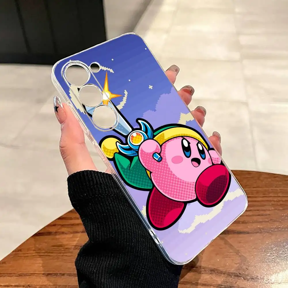 Розовый чехол для телефона K-Kirbys-PC Cartoon для Samsung A10,12,20,21S,30,31,40,50,51,52,70,71, прозрачный чехол (art.: 3920dc809b338) - 3920dc809b338