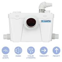 hocanflo 500w domestic sewage pump for domestic water collection treatment toilet sink shower macerator pump home accessoires