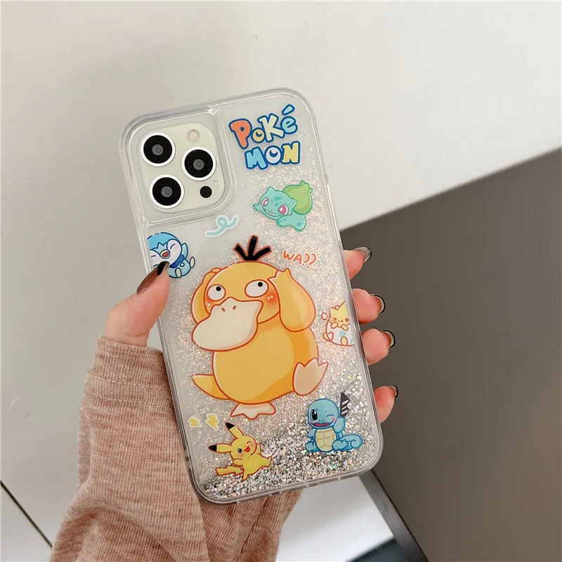 

Cartoon Duck Animals Quicksand Phone Case Cover for IPhone 11 12 13 Pro X XR XS Max Shockproof Cases for IPhone 13 Case