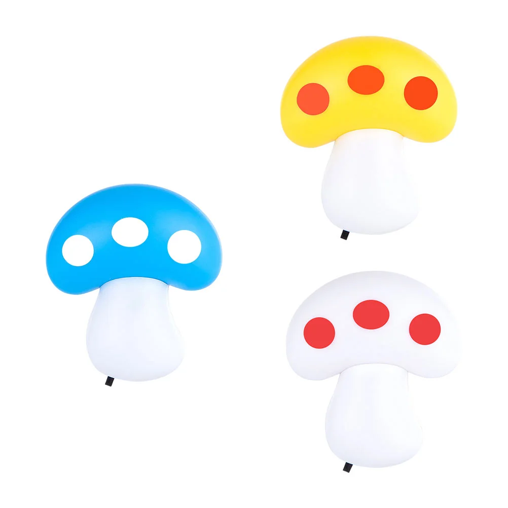 

Night Light Lamp Mushroom Bedside Plugbedroom Eye Kidsprotection Decor Led Cartoonroom