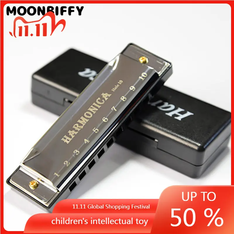 

Harmonica 10 Holes Harp Tone Diatonic Harp Key Mouth Organ Harp Early Education Baby Music Sense Training Puzzle Early Learning