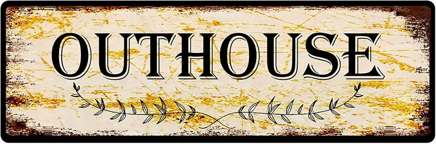 snowsun Metl Sgn Outhouse Vntge Sgns Retro Tn Plque lumnum для спальни Ktchen Grden Wll Pub Club Coffee Hngng De