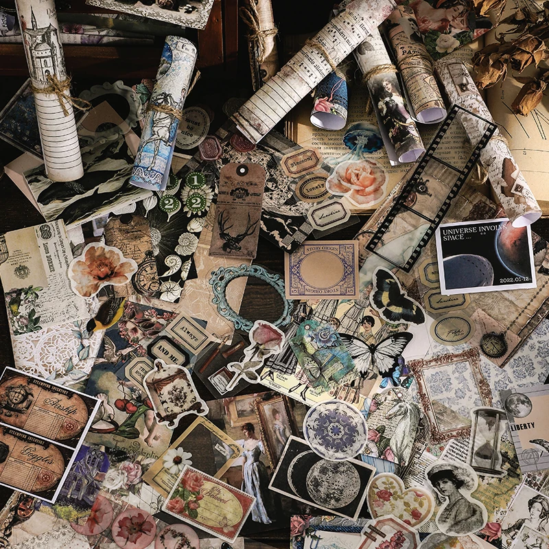 

BOHY 100 шт./упаковка, винтажный пакет ефемеры для скрапбукинга