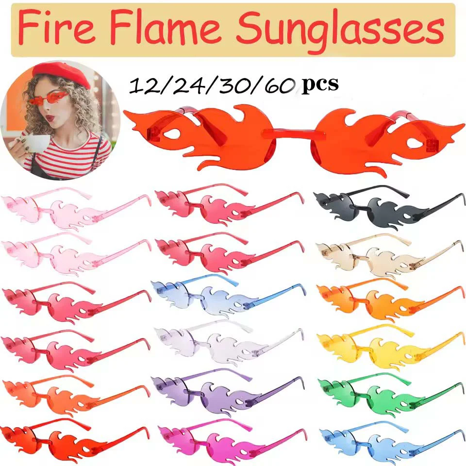 

Солнцезащитные очки с огнём 12-60 шт