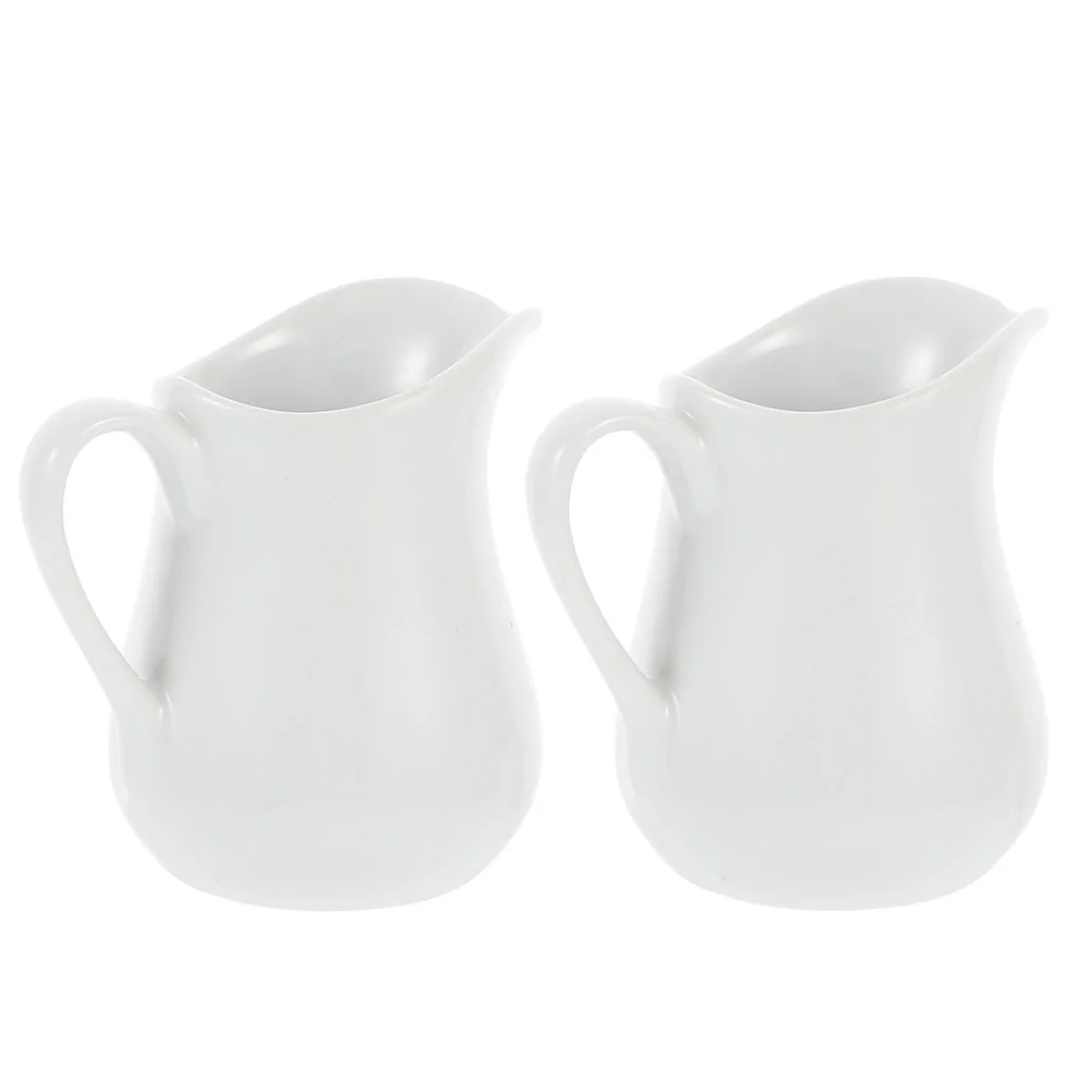 

2 Pcs Ceramic Pitcher Portable Cup Creative Jug Flower Cup Container