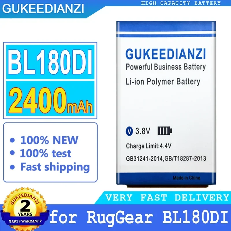 Аккумулятор GUKEEDIANZI емкостью 2400 мАч для RugGear BL180DI Big Power Bateria