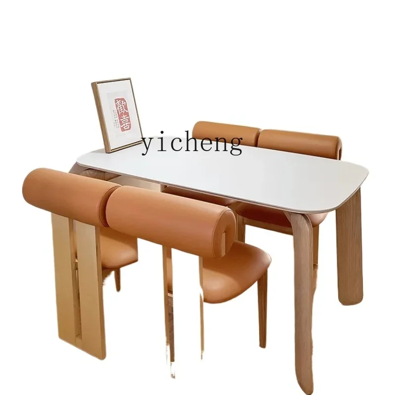 Обеденный стол из массива дерева размером XL маленькие бытовые французские