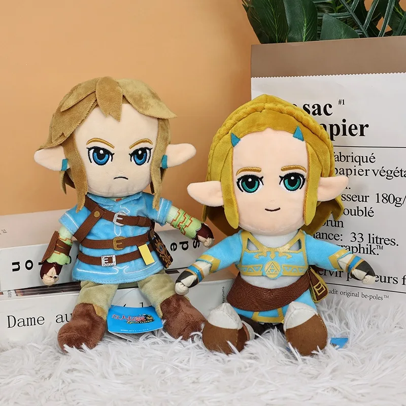 Фото Горячая распродажа: Плюшевые игрушки Zelda Breath of the Wild Tears of the Kingdom – Линк, Принцесса Зельда, Сэнд Сил. Мягкие плюшевые игрушки-подарки. №1