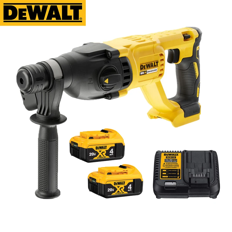 DEWALT DCH133 20V MAX XR Rotary Hammer Drill High Power Multifunctional Brushless 1-Inch D-Handle Impact Drill Electric Pick