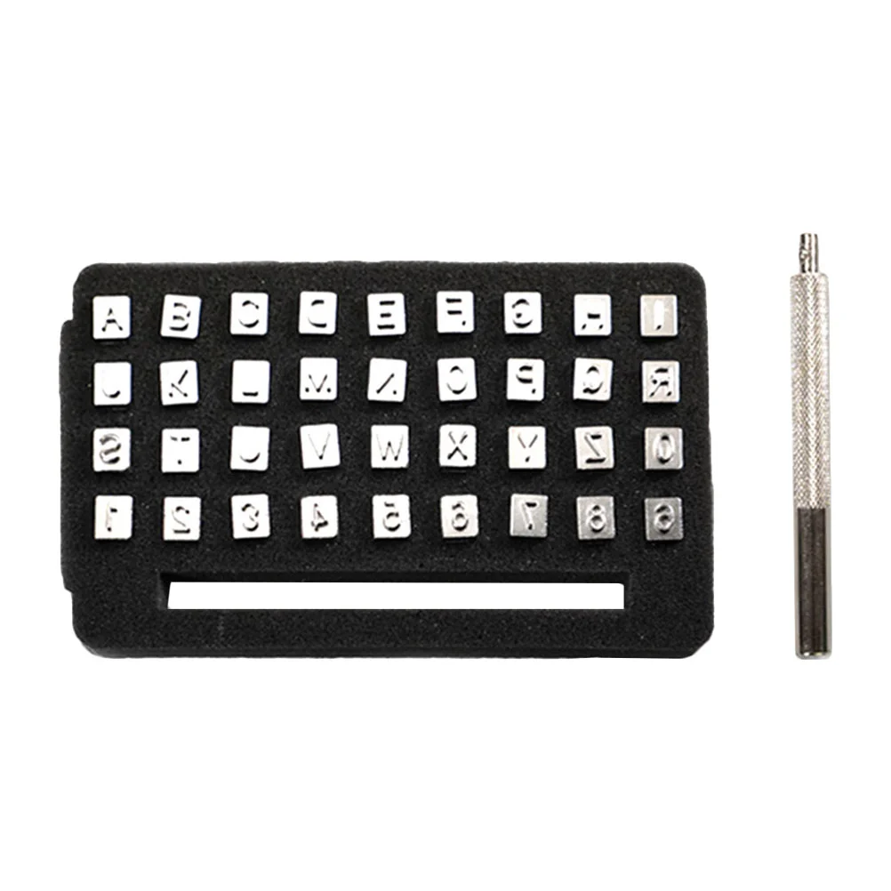 

Set Punch Tool Stamper Craft Number Alphabet Letter Punching Carving Stamp Stamps Stamping Kit