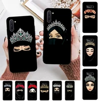yinuoda muslim islamic gril eyes phone case for samsung note 5 7 8 9 10 20 pro plus lite ultra a21 12 72