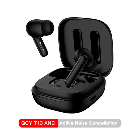 QCY T13 ANC Беспроводные наушники TWS Bluetooth 5.3 Наушники с активным шумоподавлением Наушники-вкладыши 4 микрофона ENC HiFi Наушники