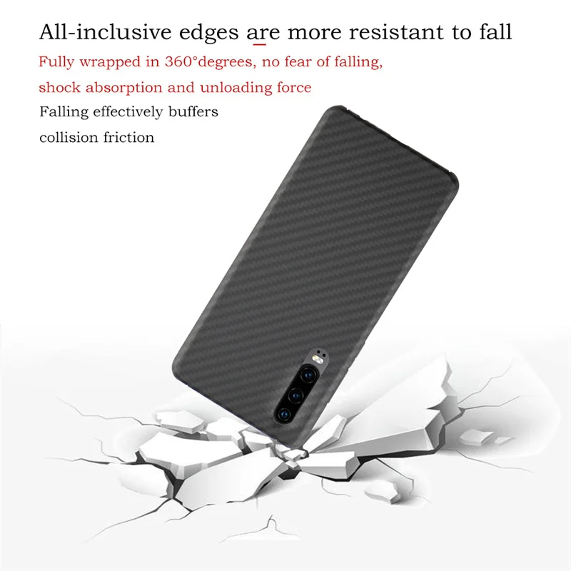 Real Carbon Fiber Case for Huawei P30 Pro Case Carbon Fiber Case Aramid Fiber Cover for Huawei P30 Ultra-Thin Phone Accessoreis
