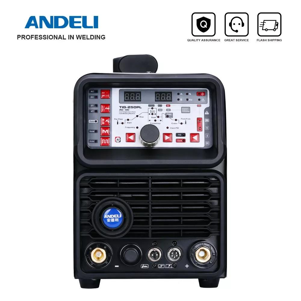 ANDELI Smart TIG-250PL AC DC TIG Welder TIG Pulse Cold Welding Machine TIG Aluminum with Aluminum Alloy TIG Welding Machine