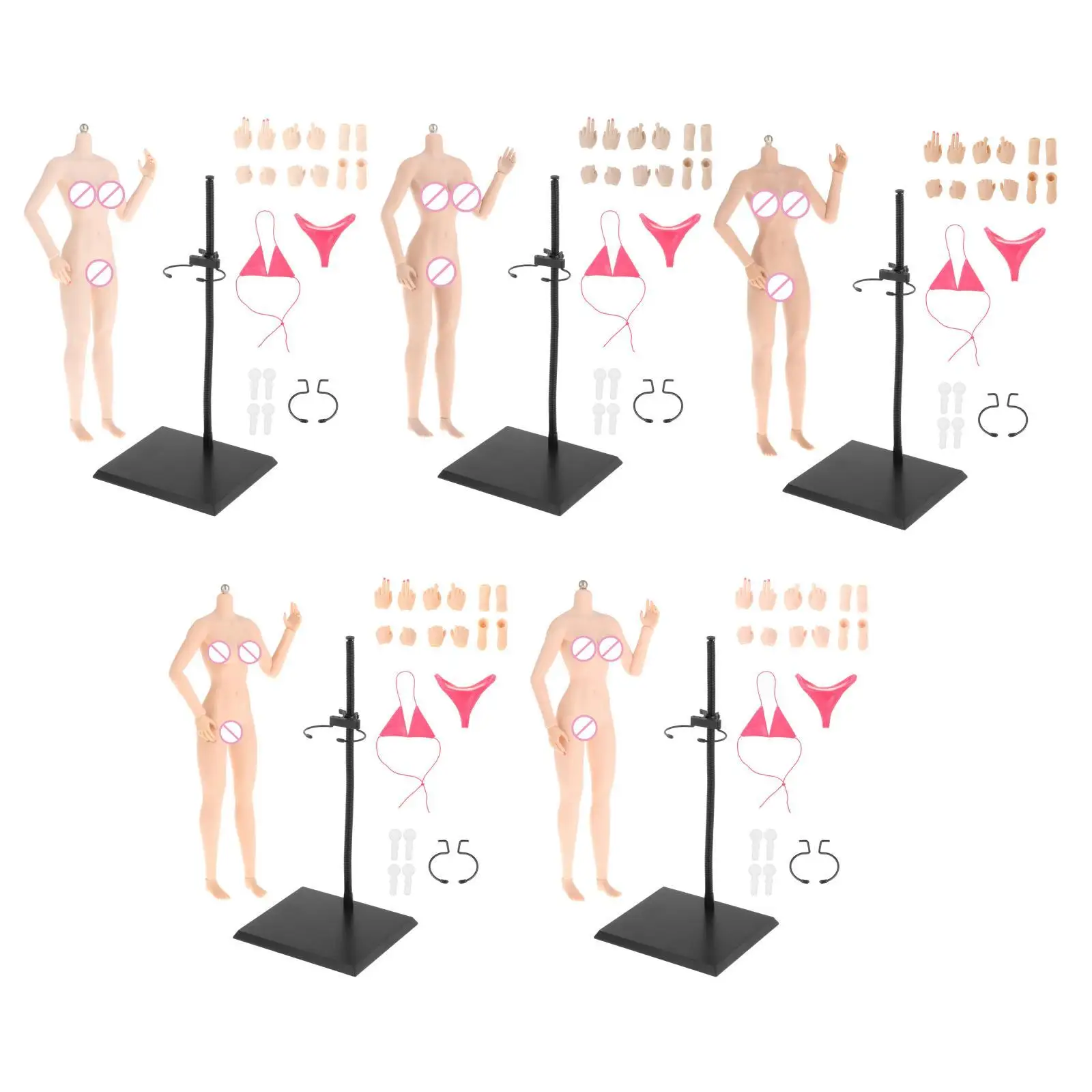 

1/6 Scale Super Flexible Figure Dolls Silicone Body for Photography Drawings