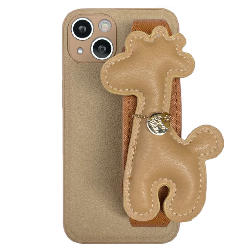 

Female Cute Phone Case for Iphone 14 Pro Max Retro Giraffe Wristband Hard Case for Iphone 13 12 11 Pro Max X XS XR 8 7
