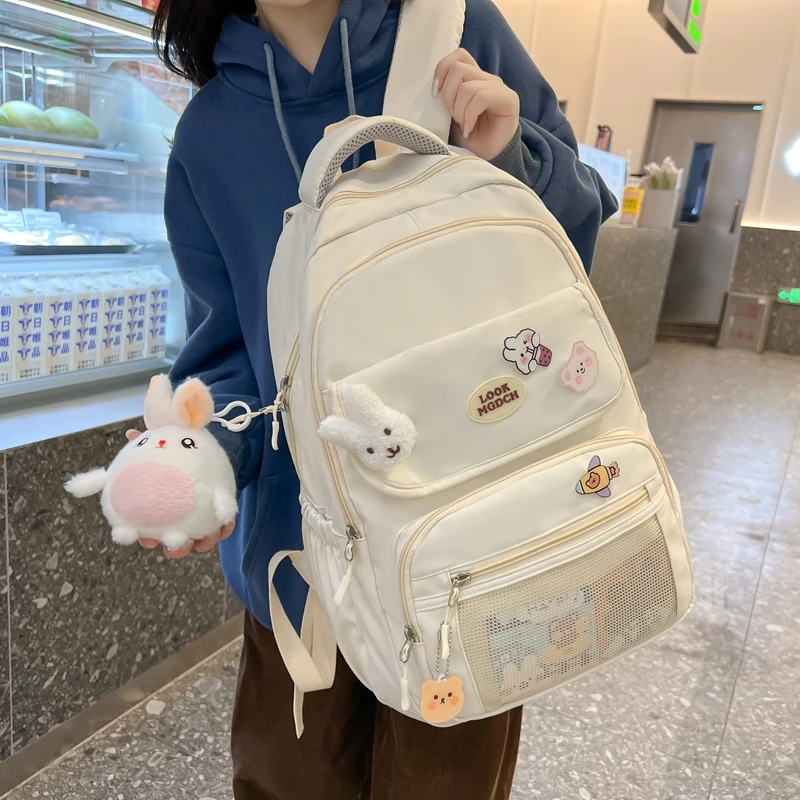 

JOYPESSIE Fashion Kawaii Girls Schoolbag Student Waterproof Backpack Cute Travel Mochila Teen Bookbag High School Shoulder Bag