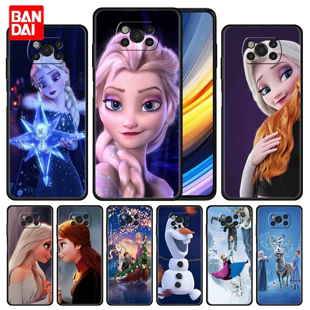 

Disney Queen Elsa Frozen Cartoon Case for Xiaomi Mi Poco X3 NFC F3 Redmi Note 9s 9 9A 9C 8 10 11 9T 8T 10T K40 Pro Plus Bag Cell