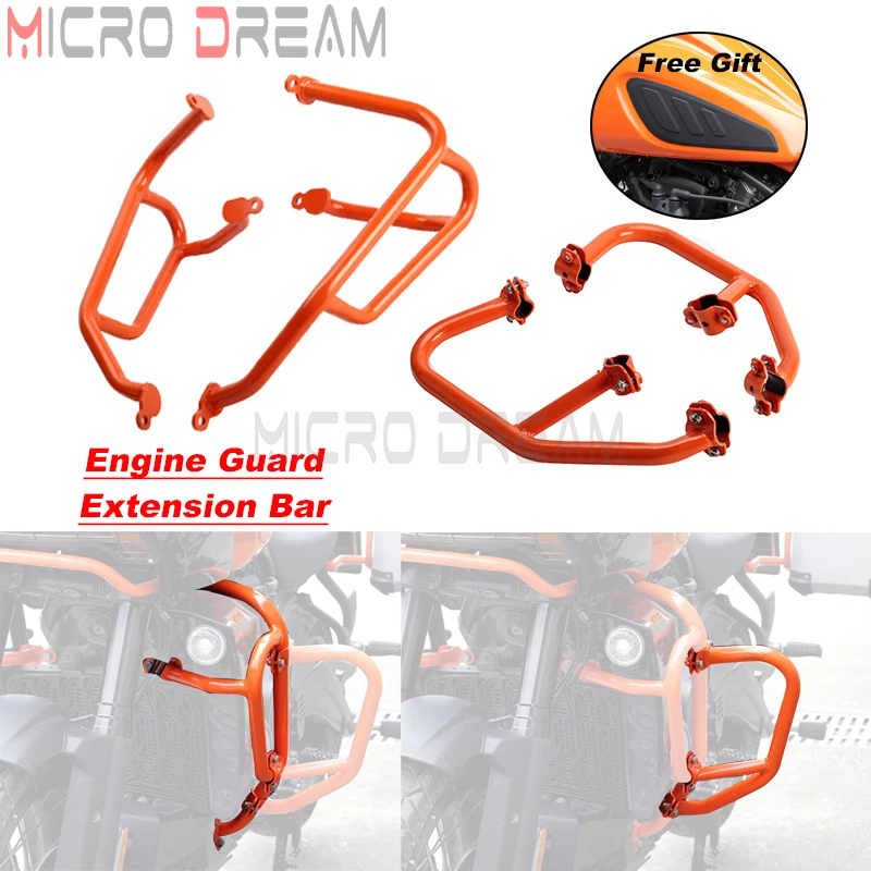 

For Harley Pan America 1250 S 2021-2022 Motorcycle Highway Bumper Extension Bar Crash Bars Engine Guard Protector RA1250 RA 1250